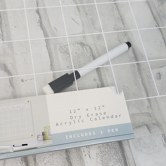 New**Acrylic Monthly Wall Calendar, 12" Clear - Picture 4 of 4